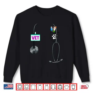 Sweatshirt Vet Tech Veterinarian Suit Cosplay Diy Halloween Costume Day Shirt
