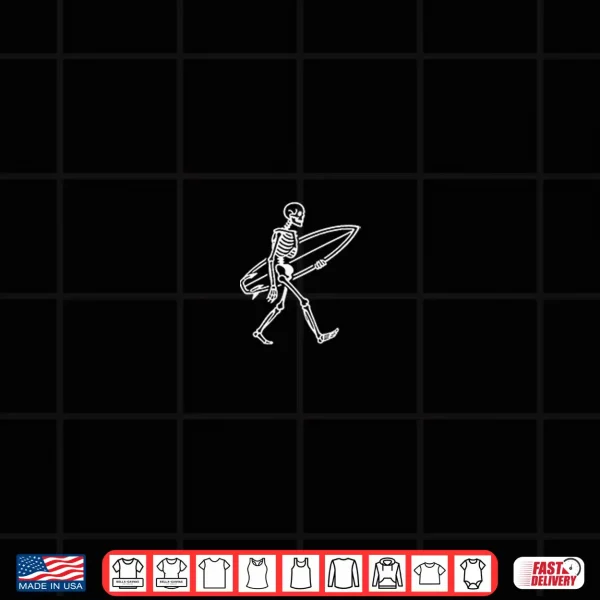 Skeleton Surfing Graphic Tee For Men Women Kids Halloween Shirt 4 Design Skeleton Surfing Graphic Tee For Men Women Kids Halloween Shirt