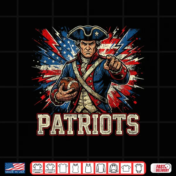 Design Vintage Patriots High School Spirit Go Patriots Love Shirt