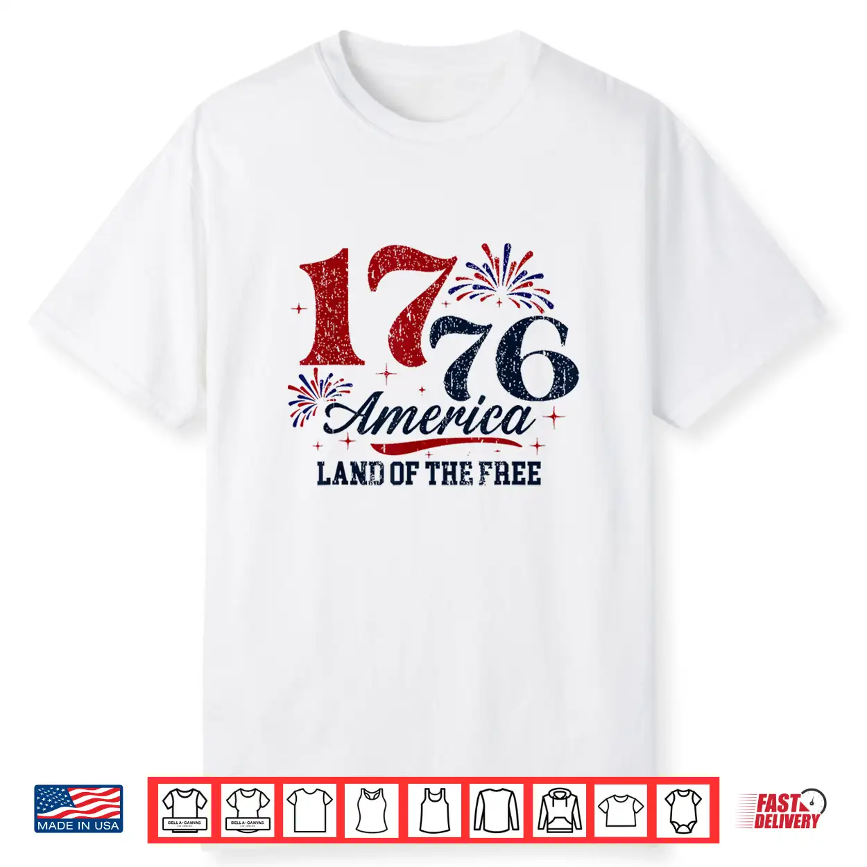 1776 America Land Of The Free Shirt 1776 America Land Of The Free Shirt