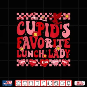 Design CupidS Favorite Lunch Lady Hearts Happy Valentines Shirt
