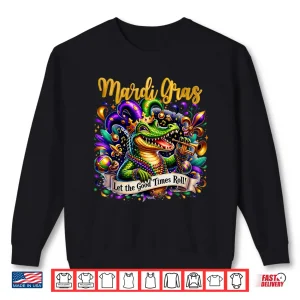 Sweatshirt Mardi Gras Alligator Costume Men Women New Orleans Louisiana Shirt