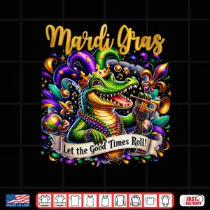 Design Mardi Gras Alligator Costume Men Women New Orleans Louisiana Shirt