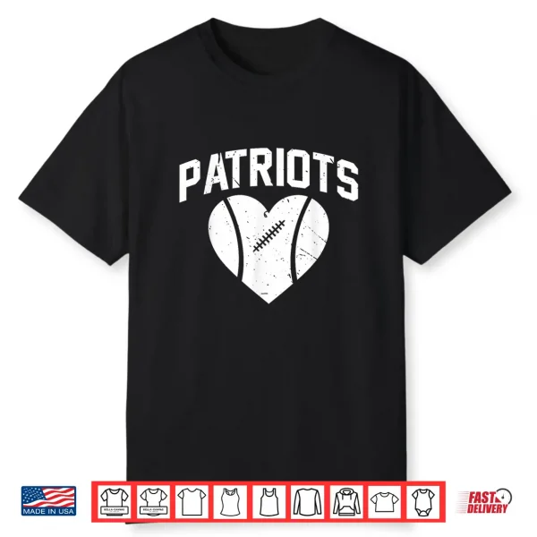 Retro Patriots School Spirit Go Patriots Love Shirt