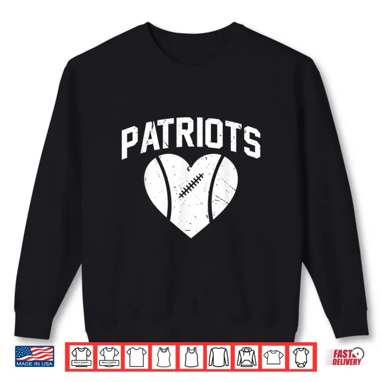Sweatshirt Retro Patriots School Spirit Go Patriots Love Shirt
