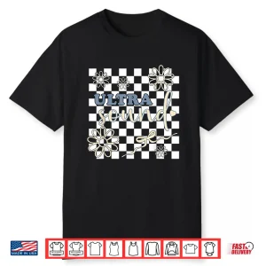 Retro Ultrasound Tech Floral Bow Sonographer Rdcs Sonography Shirt