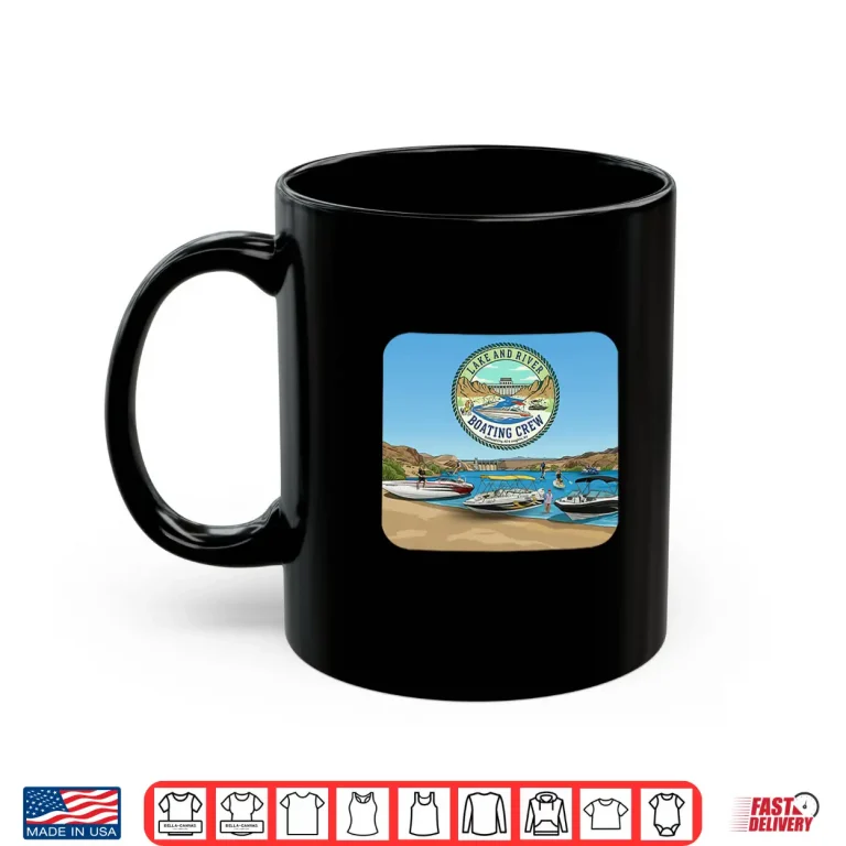 Mug River And Lake Boating Crew With Boats Jet Ski E Foil Shirt