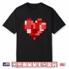 Valentines Day Heart Building Blocks Bricks Boys Kid Toddler Shirt