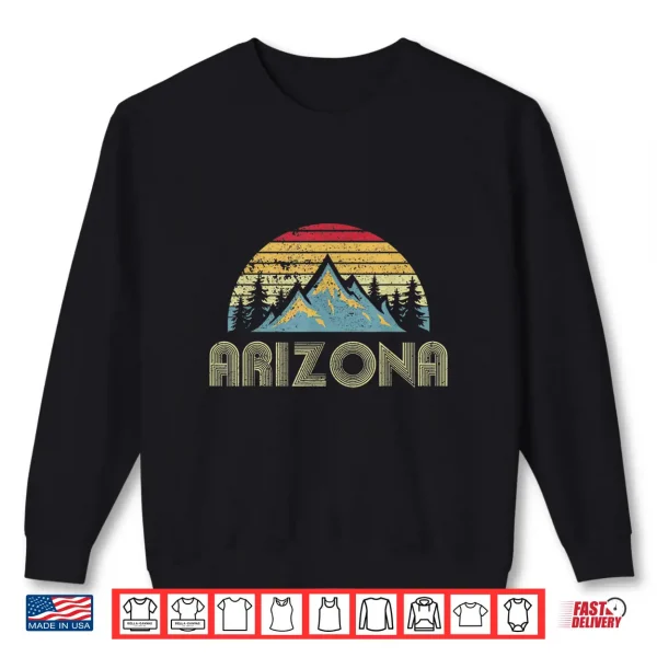 Sweatshirt Arizona Tee Retro Vintage Mountains Nature Hiking T Shirt