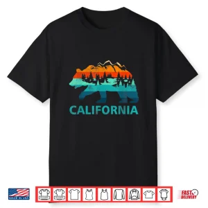 California Bear Vintage Retro Nature Hiking Souvenir Shirt