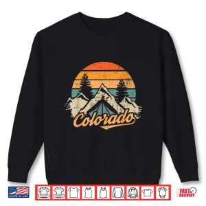 Colorado Tee Retro Vintage Mountains Nature Hiking Camping Shirt 2 Sweatshirt Colorado Tee Retro Vintage Mountains Nature Hiking Camping Shirt