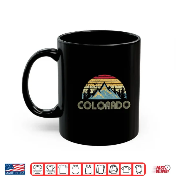 Mug Colorado Tee Retro Vintage Mountains Nature Hiking T Shirt