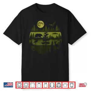 Forest Retro Nature Wildlife Outdoor Shirt