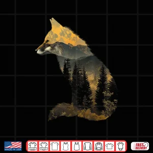 Fox Forest Nature Lover Mountains Hiking Camping Bushcraft Shirt 4 Design Fox Forest Nature Lover Mountains Hiking Camping Bushcraft Shirt