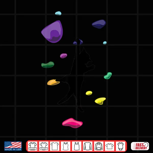 Design Funny Cat Climber Rock Climbing Gift For Men Women And Kids Shirt