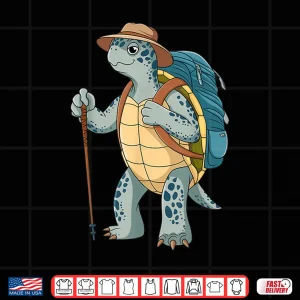 Design Funny Turtle Hiking Graphic Camping Lover Adventure Hiking Shirt
