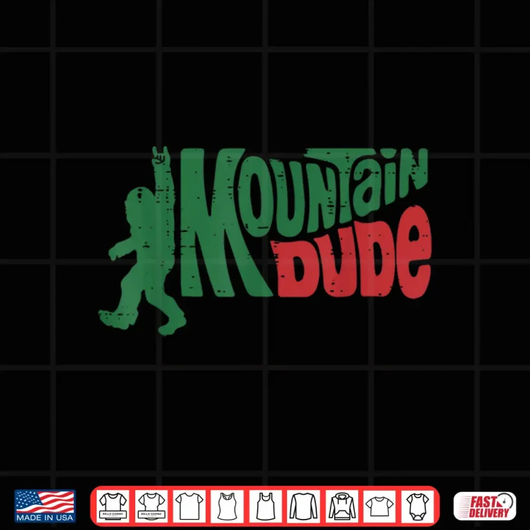 Design Hiking Bigfoot Mountain Dude Sasquatch Rock Men Women Kids Shirt