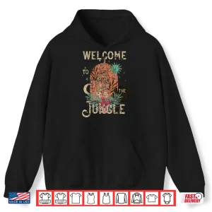 Hoodie Jungle Tiger Welcome To Our Jungle Tiger Lover Hiking Shirt