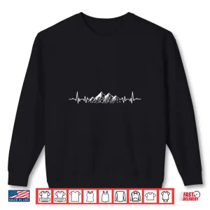 Mountain Heartbeat Design Hiking Gift Hiker Shirt 2 Sweatshirt Mountain Heartbeat Design Hiking Gift Hiker Shirt