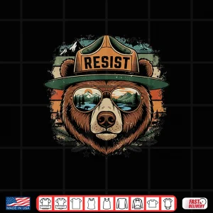 Design Resist Save National Parks Protect Hiking Camping Shirt