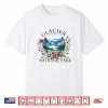 Retro Floral Glacier National Park Hiking Camping Outdoor Shirt