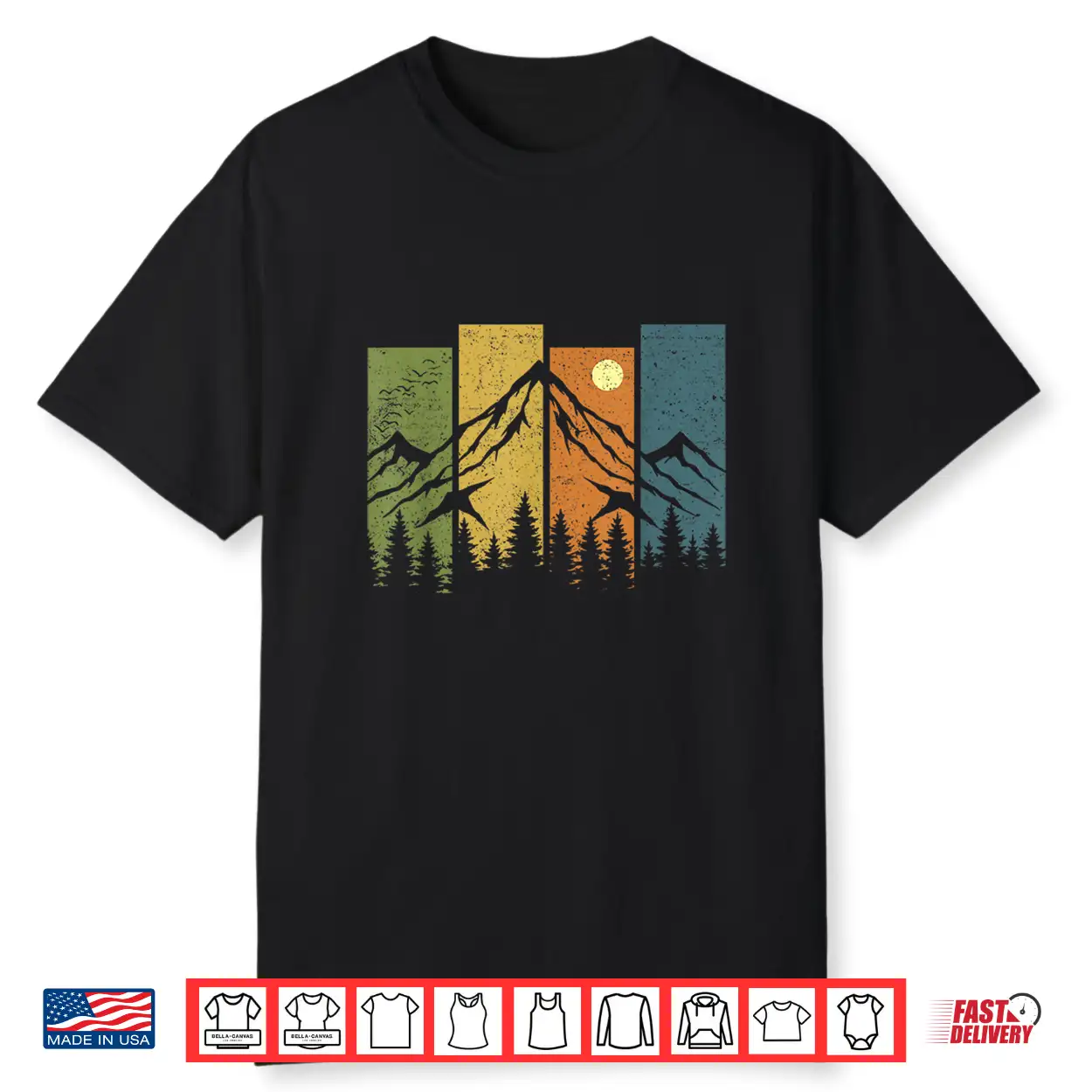 Retro Wildlife Forest Nature Trees Outdoors Mountains Hiking Shirt Retro Wildlife Forest Nature Trees Outdoors Mountains Hiking Shirt