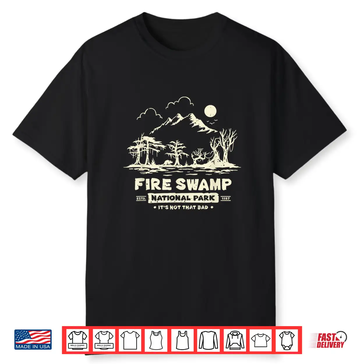Vintage Fire Swamp National Park Camping Hiking Mountain Shirt Vintage Fire Swamp National Park Camping Hiking Mountain Shirt