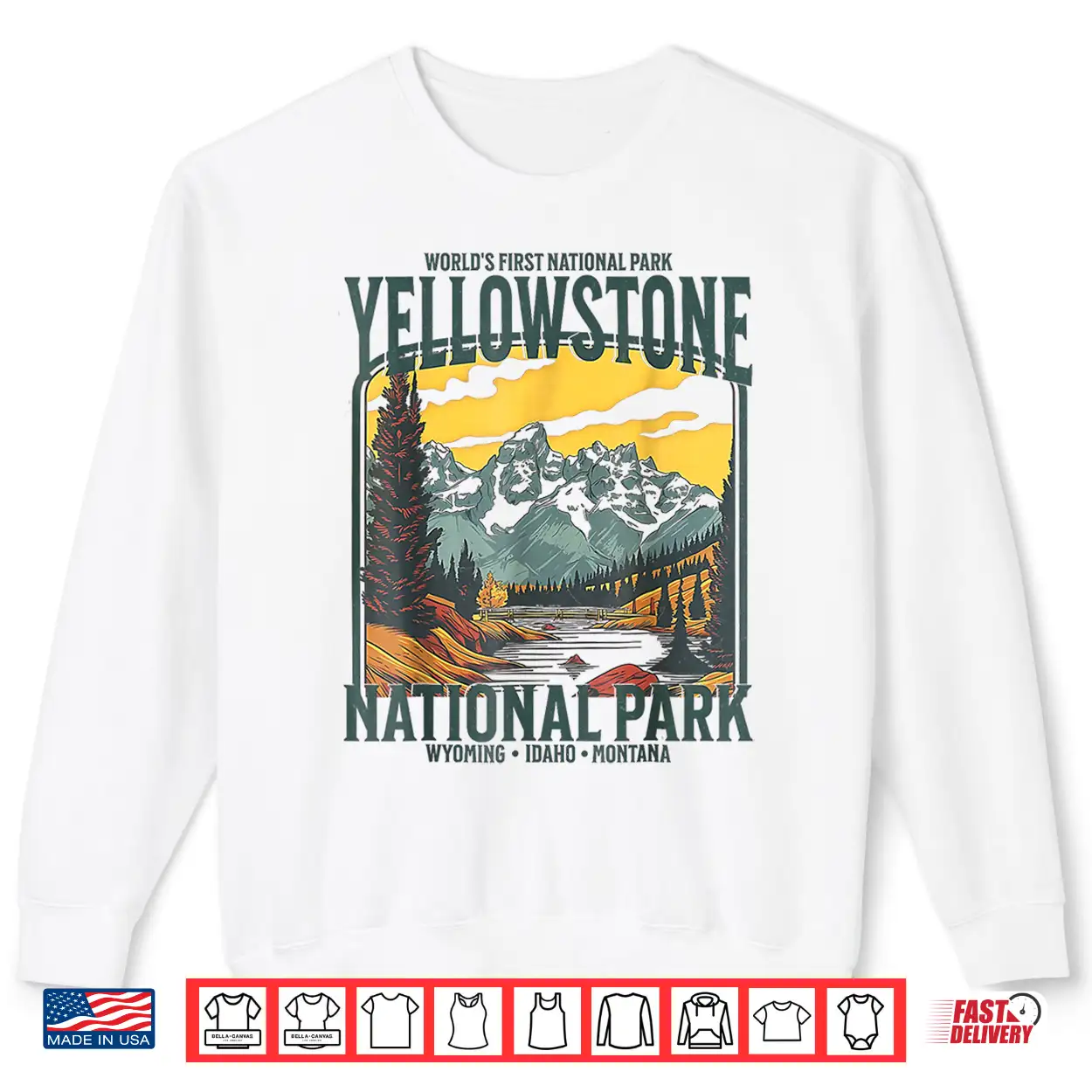 Yellowstone National Park Vintage Hiking Camping Shirt Yellowstone National Park Vintage Hiking Camping Shirt