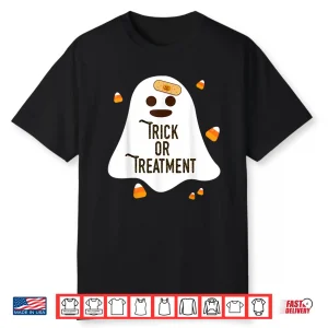 Doctor And Nurse Halloween Gift Trick Or Treatment Shirt