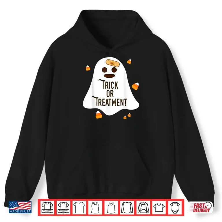 Hoodie Doctor And Nurse Halloween Gift Trick Or Treatment Shirt