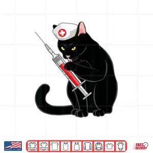 Design Doctor Cat Shirt For Nurses Doctors Gift Funny Black Cat Shirt