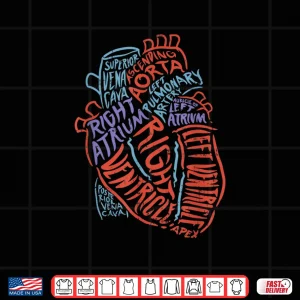 Design Heart Anatomy For Doctors Nurses Paramedics And Students Shirt