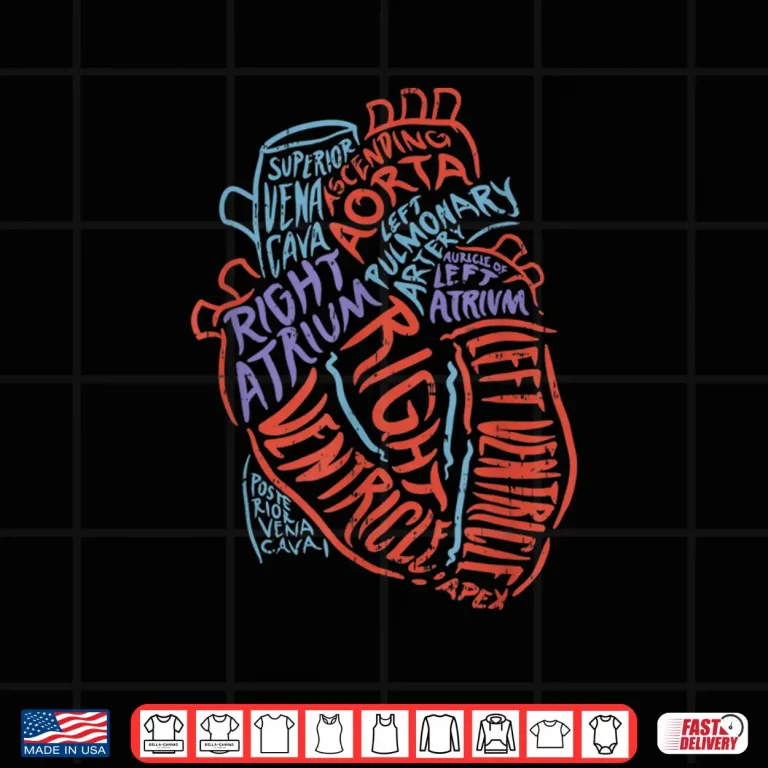 Design Heart Anatomy For Doctors Nurses Paramedics And Students Shirt