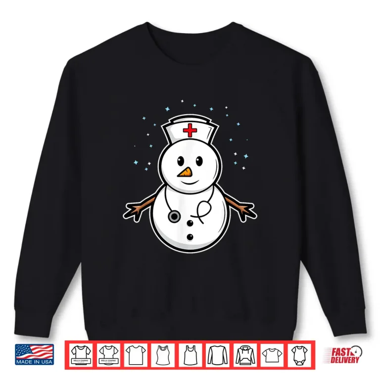 Sweatshirt Medical Snowman Nurse Doctor Christmas Holidays Winter Snow Shirt