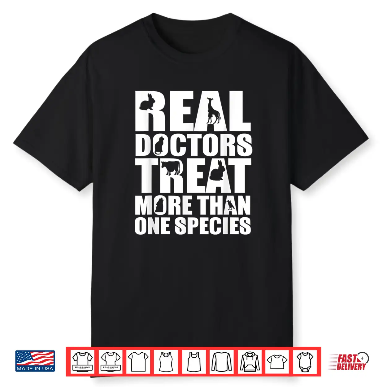 Veterinarian Gift Doctors Treat More Than One Species Shirt Veterinarian Gift Doctors Treat More Than One Species Shirt