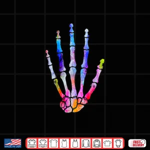 Design Human Skeleton Hand Bones Orthopedic Watercolor Art Gift Shirt