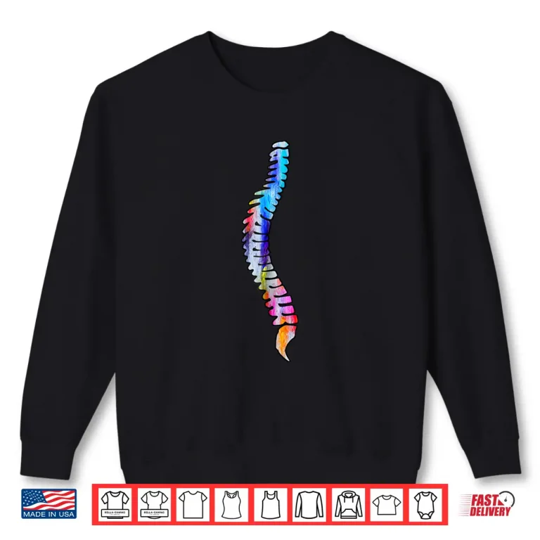 Sweatshirt Human Spine Vertebral Column Anatomy Watercolor Art Shirt