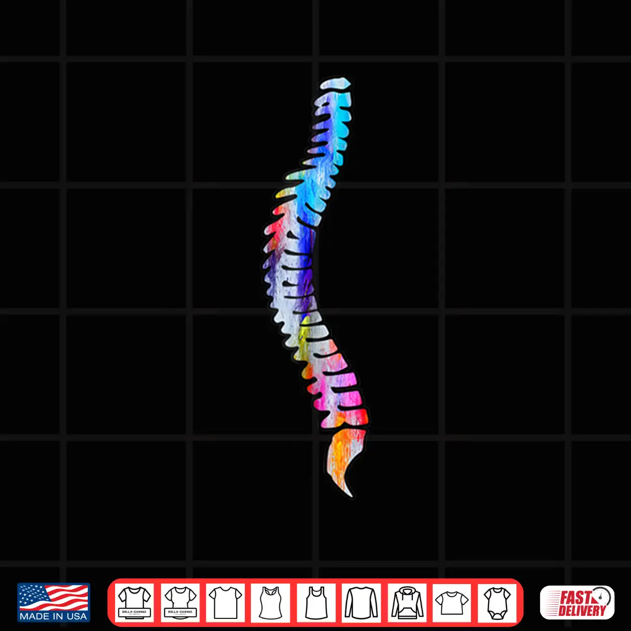 Human Spine Vertebral Column Anatomy Watercolor Art Shirt Human Spine Vertebral Column Anatomy Watercolor Art Shirt