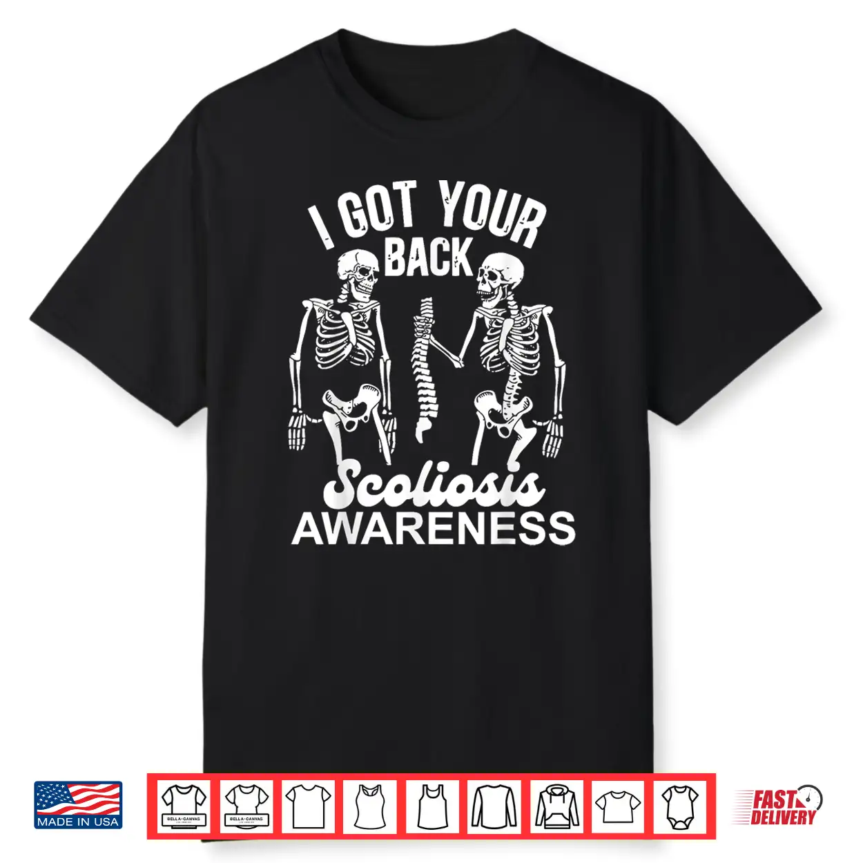 Skeleton I Got Your Back Ortho Life Scoliosis Awareness Shirt Skeleton I Got Your Back Ortho Life Scoliosis Awareness Shirt