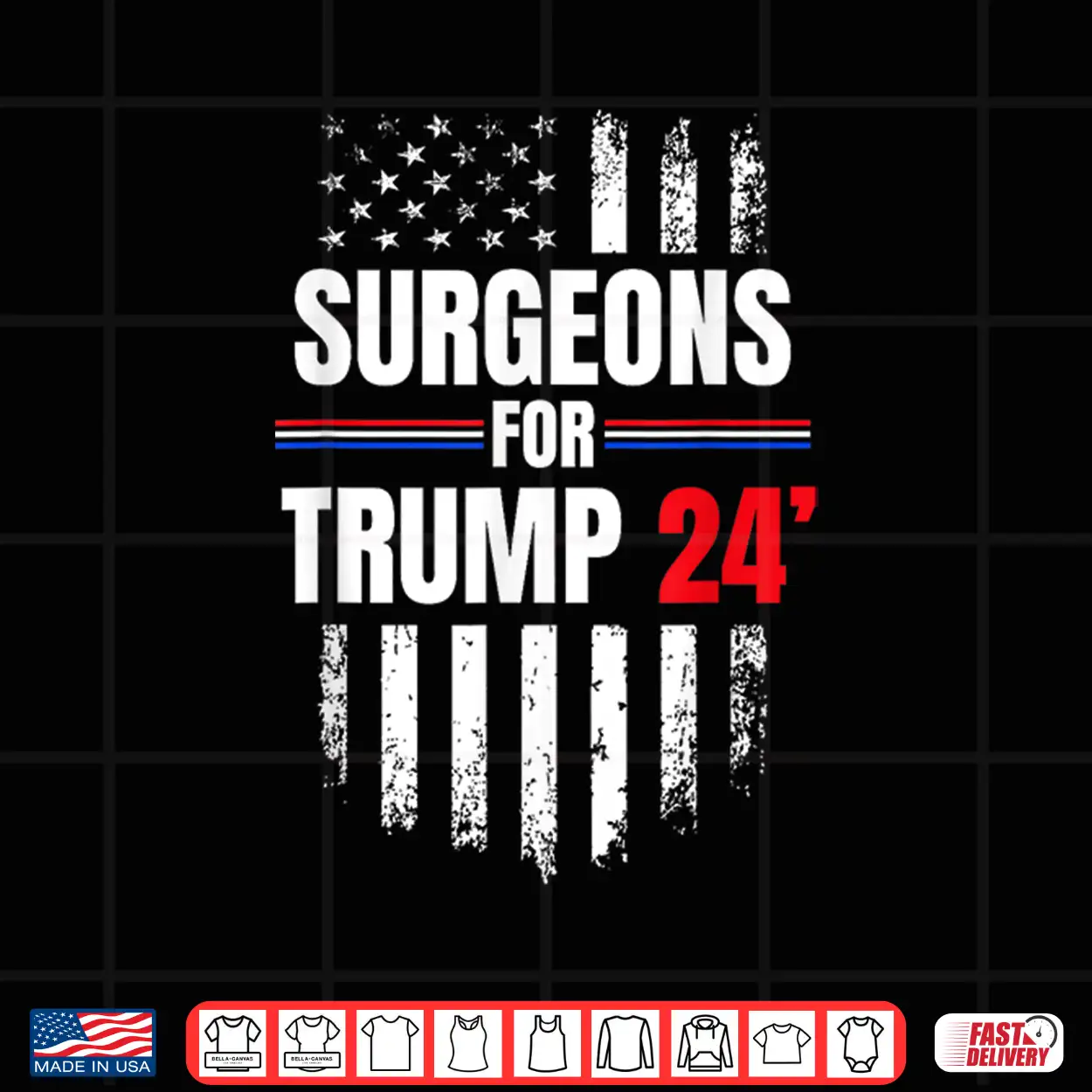 Surgeons For Trump 2024 American Flag Shirt Surgeons For Trump 2024 American Flag Shirt