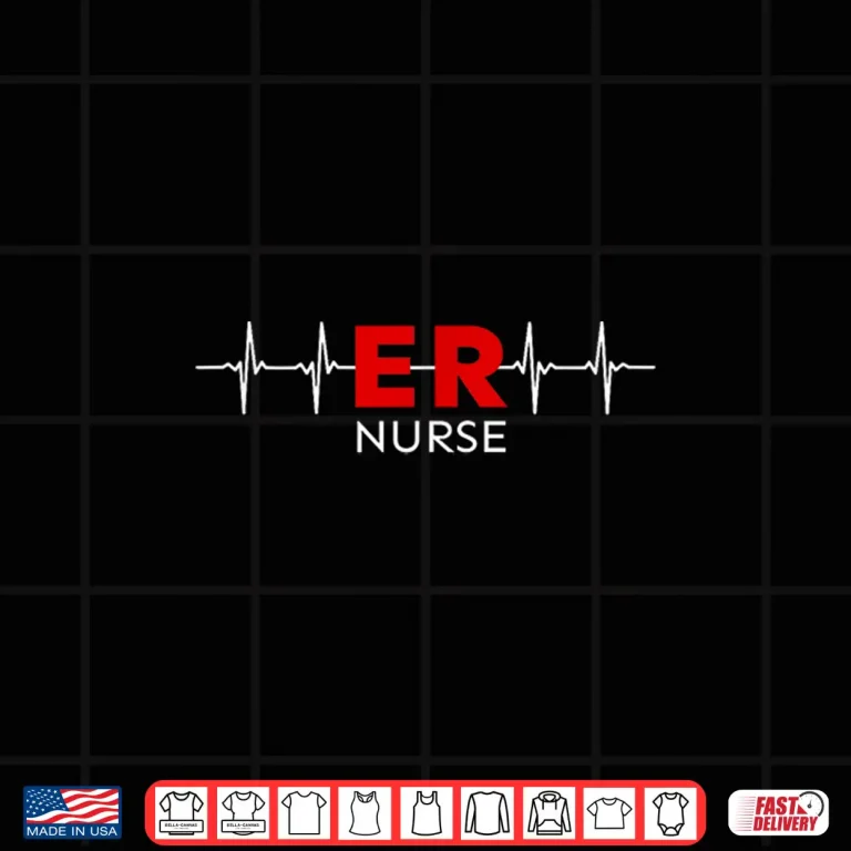 Design Er Nurse Emergency Department Registered Nurses Shirt