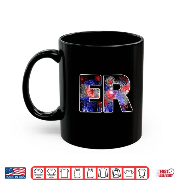 Mug Er Nurse July 4Th Fireworks Patriotic Nurses Shirt