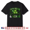 Funny Shenanigans & Scrubs Shamrocks Nurse St Patrick’S Day Shirt