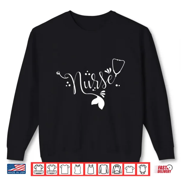 Sweatshirt Mermaid Er Nurse Clothing Mermaid Nurse Shirt