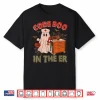 Retro Code Boo In The Er Icu Nurses Boo Jee Ghost Halloween Shirt