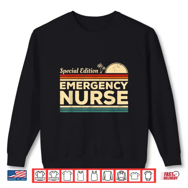 Sweatshirt Vintage Emergency Nurse Er Nurses Shirt