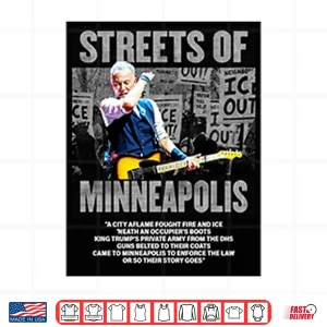 Design Bruce Springsteen Streets Of Minneapolis Anti Ice Shirt