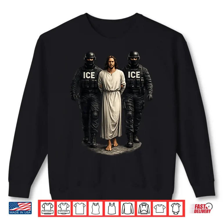 Sweatshirt Ice Arresting Jesus Shirt