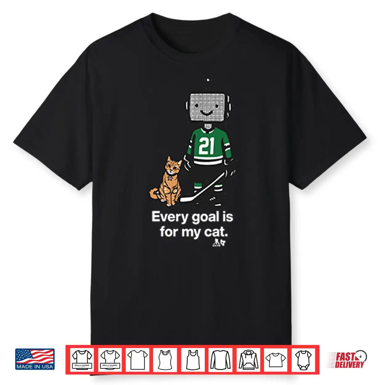 Jason Robertson Dallas Stars Every Goal Is For My Cat Shirt Jason Robertson Dallas Stars Every Goal Is For My Cat Shirt