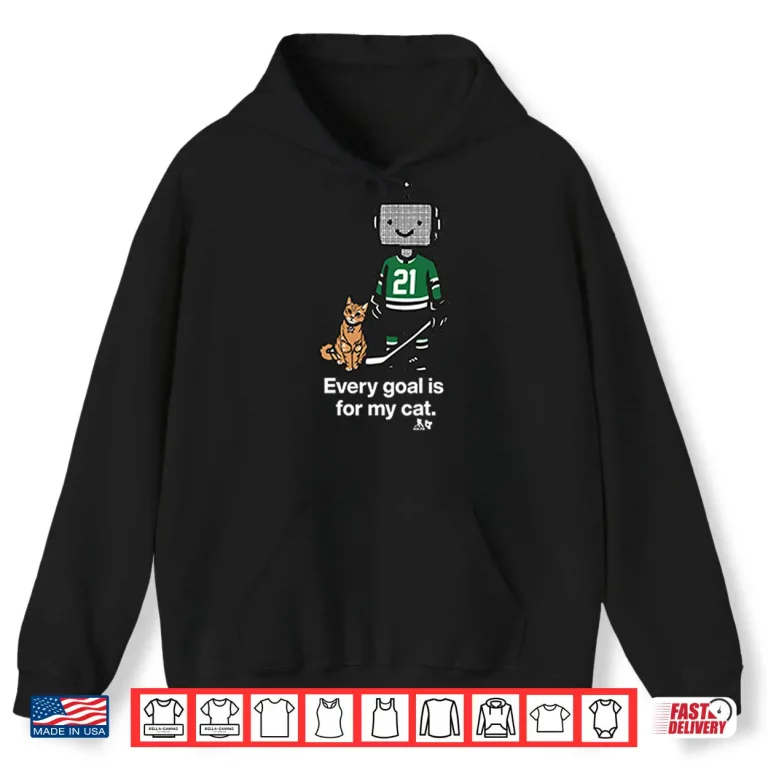 Hoodie Jason Robertson Dallas Stars Every Goal Is For My Cat Shirt